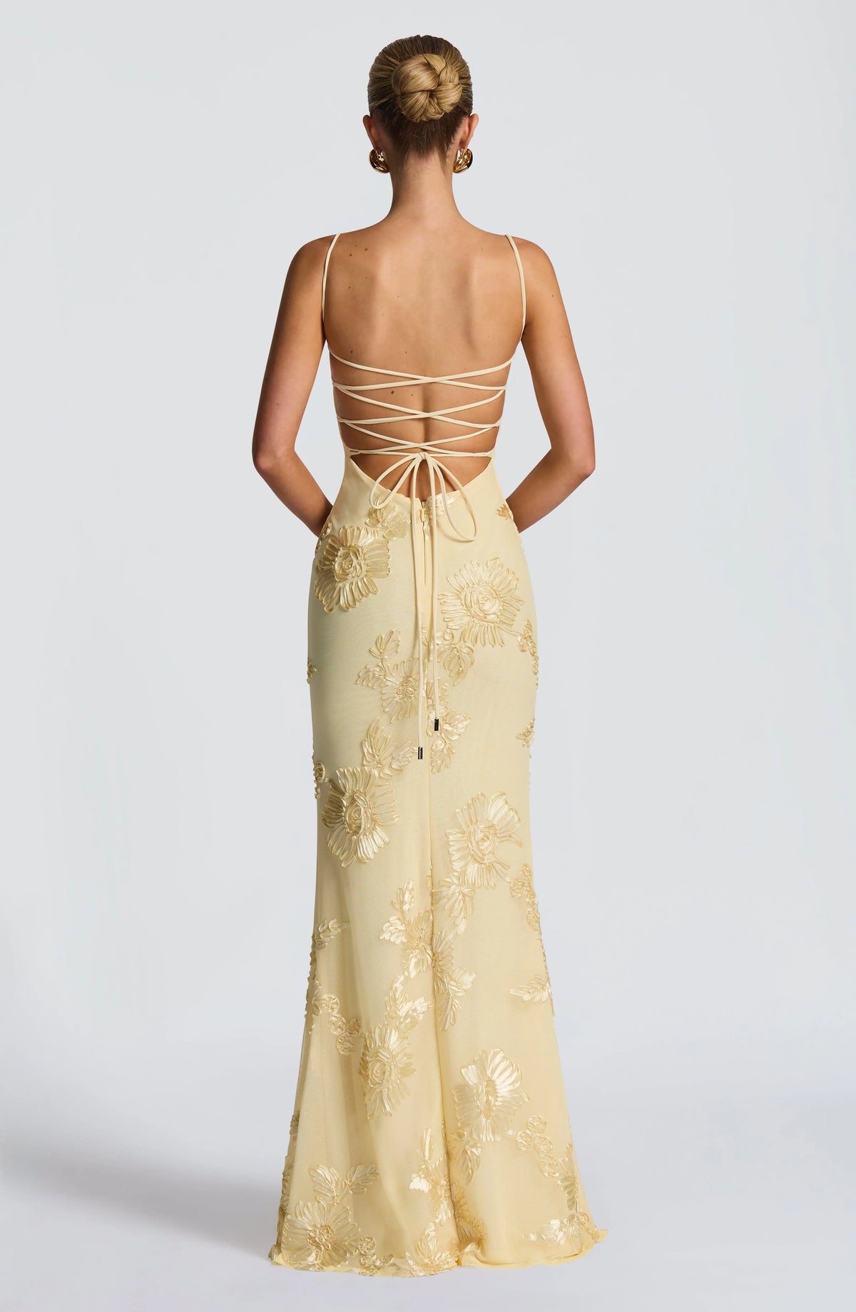 Nefertiti Maxi Dress - Lemon Flowering Girl