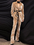 Meda Velvet Blazer Flowering Girl