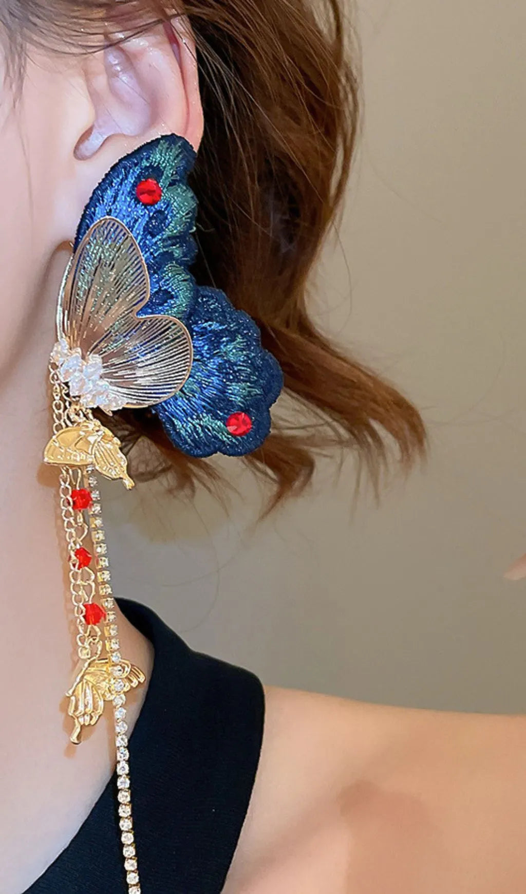 Greer Butterfly Earrings Flowering Girl