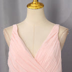 Pale Pink Lightweight Jersey Mermaid Gown Flowering Girl