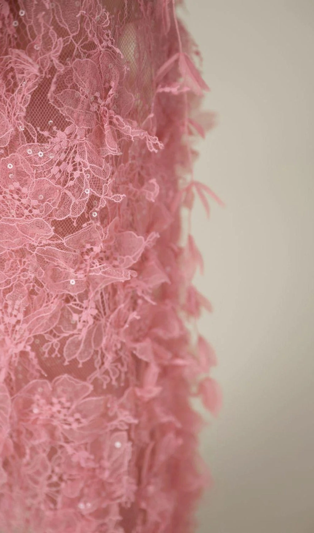 Argo Pink Bead Lace Pencil Dress Flowering Girl