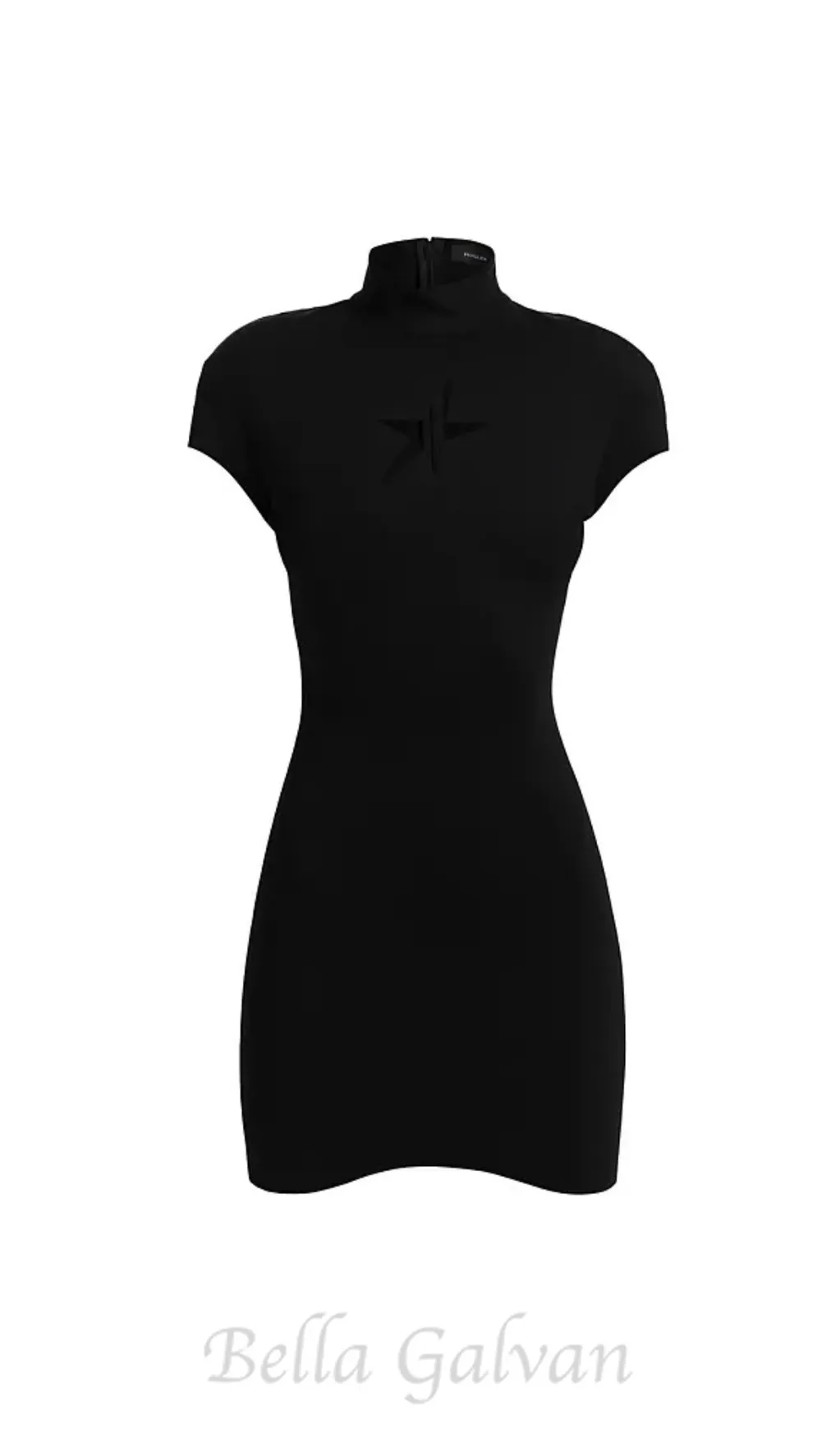 Star Cut-Out bodycon Mini dress in black Flowering Girl