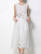 Mahlia White Flower Two-Piece Set Flowering Girl