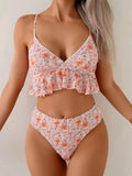 Vicky Floral Print Bikini Two-Piece Set Flowering Girl
