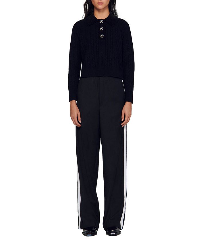 CABLE KNIT POLO NECK JUMPER Flowering Girl