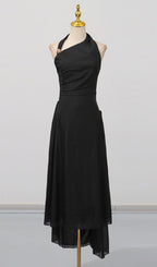 Gibson Black Halter Maxi Dress Flowering Girl