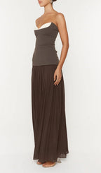 Isoke Strapless Patchwork Maxi Dress Flowering Girl
