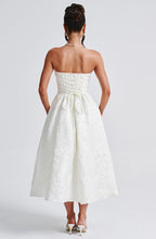 Saoirse Midi Dress - Ivory Flowering Girl