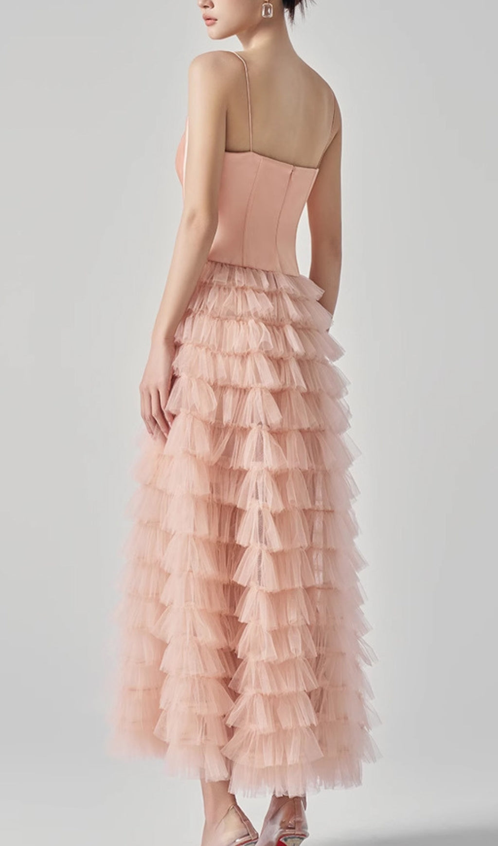 Doba Bow Mesh Maxi Dress Flowering Girl