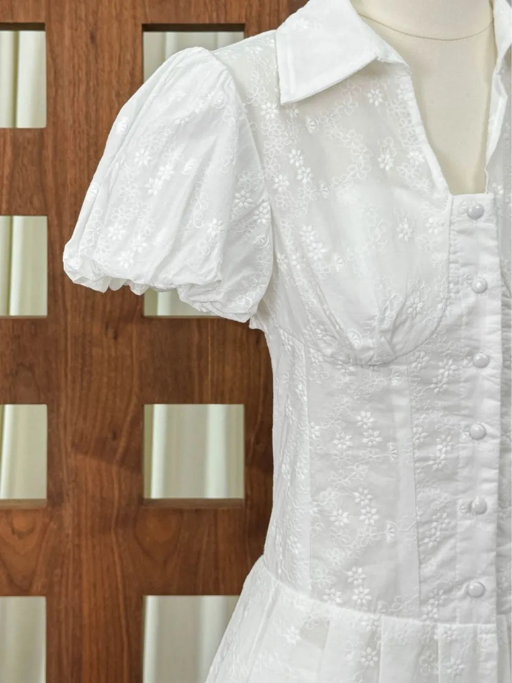 Mazikeen White Puff Sleeve Two-Piece Set Flowering Girl