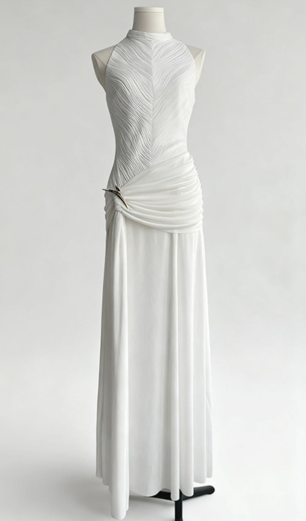 Jára Sleeveless Knotted Maxi Dress Flowering Girl