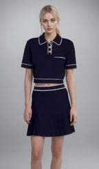 Knit A-line Skirt Flowering Girl