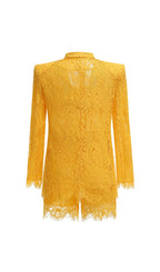 Giuseppe Yellow Lace Three-Piece Set Flowering Girl