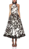 Karisma Halter Flower Maxi Dress Flowering Girl