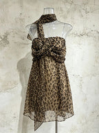 Mats Leopard Mini Dress Flowering Girl