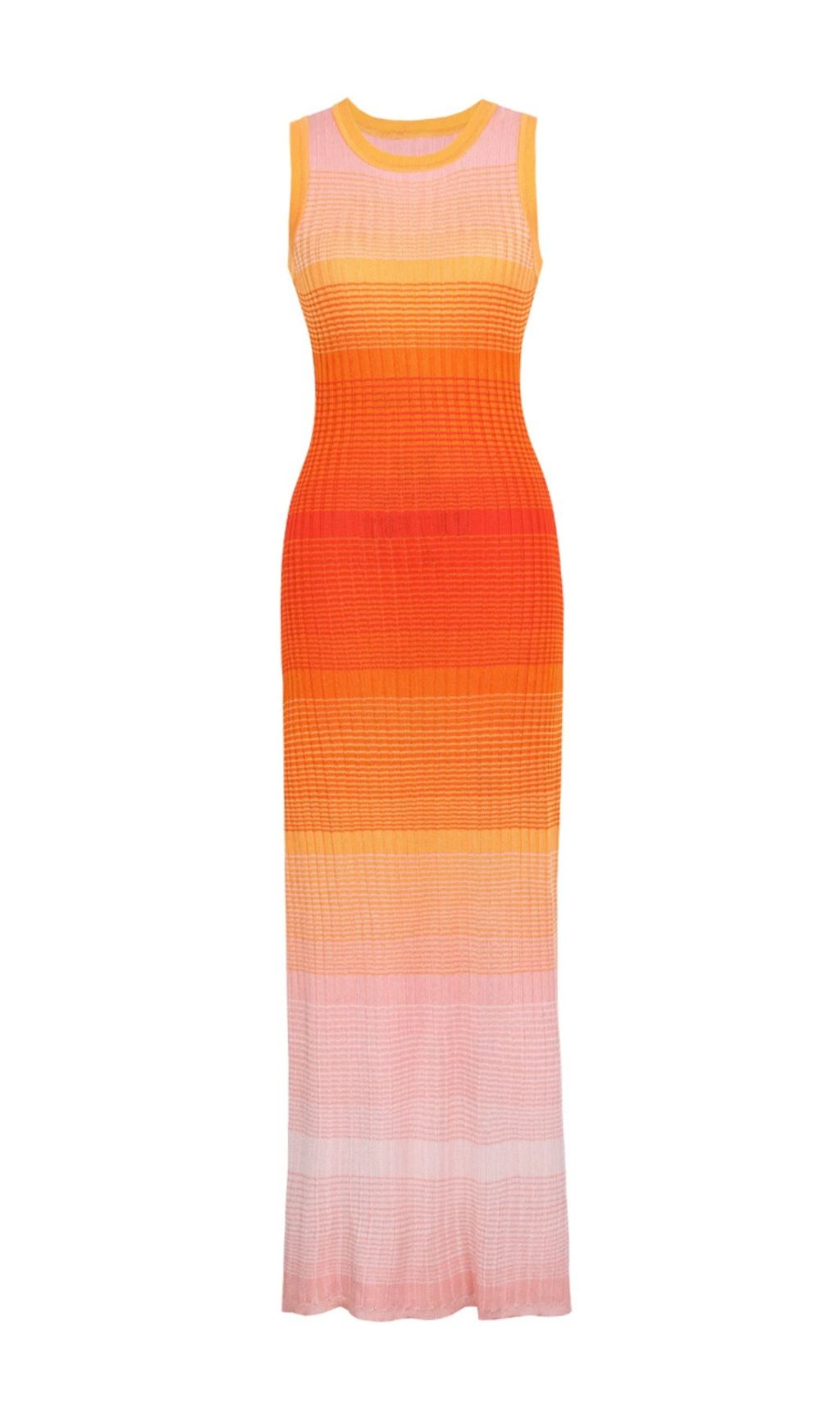 Tie-Dye Knitted Maxi Dress Flowering Girl