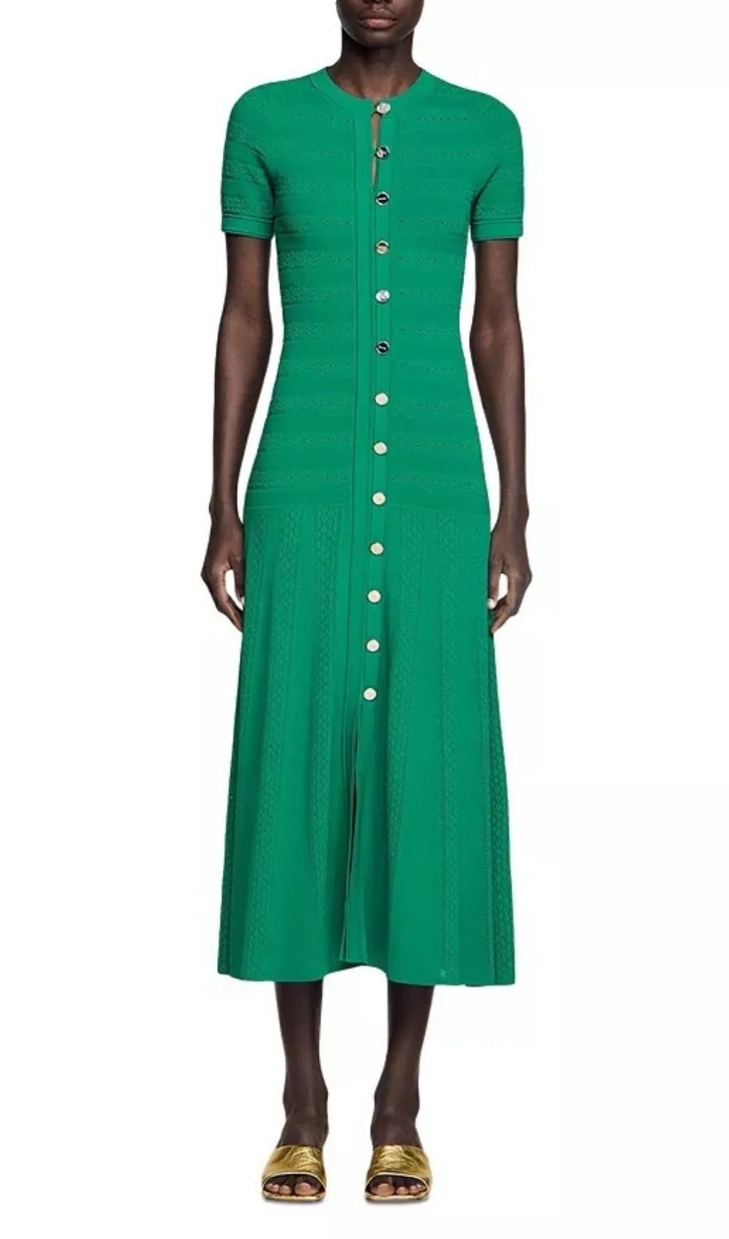 Knit Midi Dress Flowering Girl