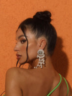Brioni Pearl Fringe Earrings Flowering Girl
