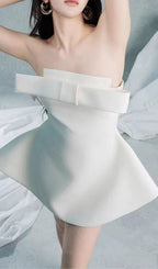Erelah Strapless Bowknot Mini Dress Flowering Girl
