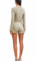 Martine long-sleeve fitted bodysuit Flowering Girl