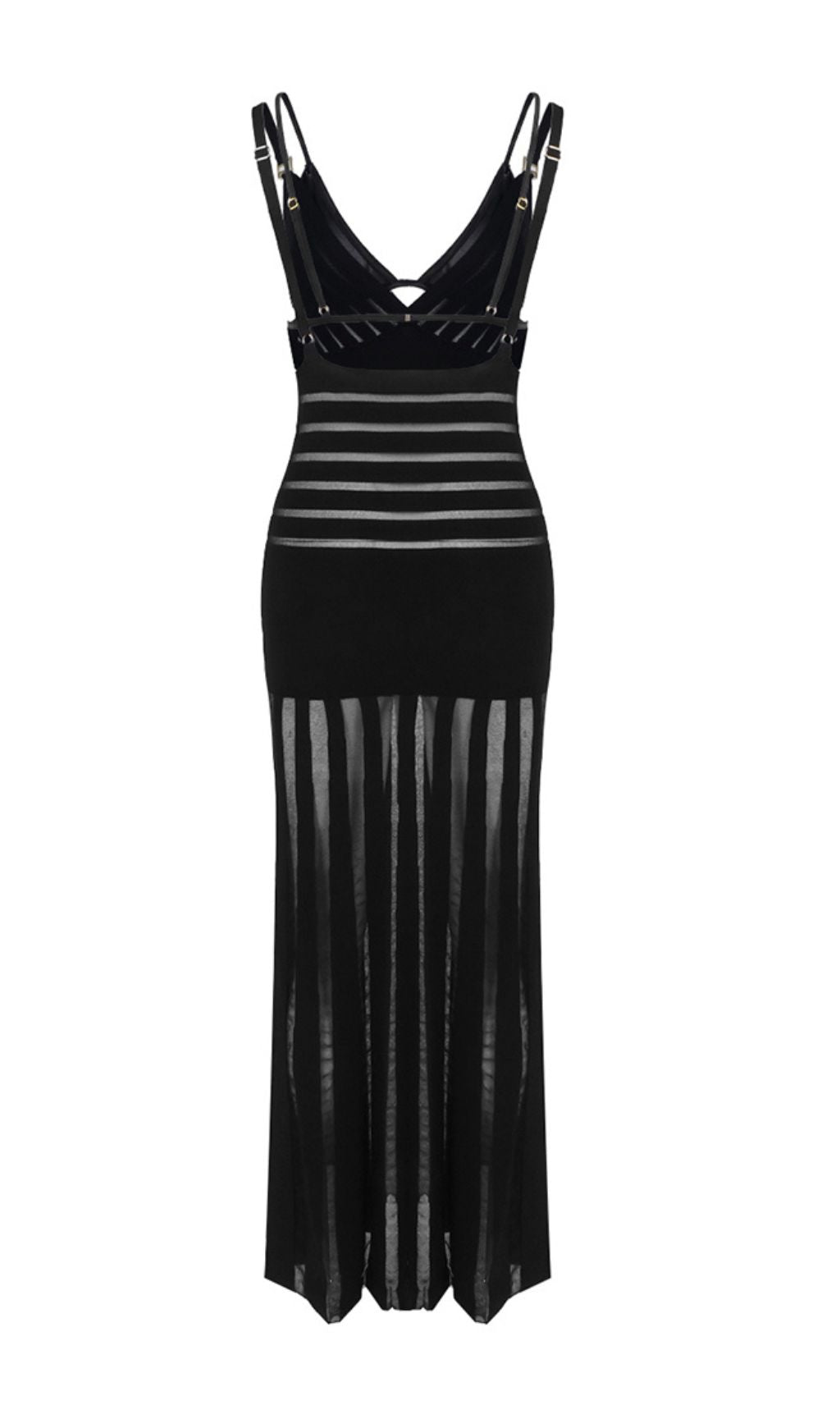Gerben Black V-Neck Maxi Dress Flowering Girl
