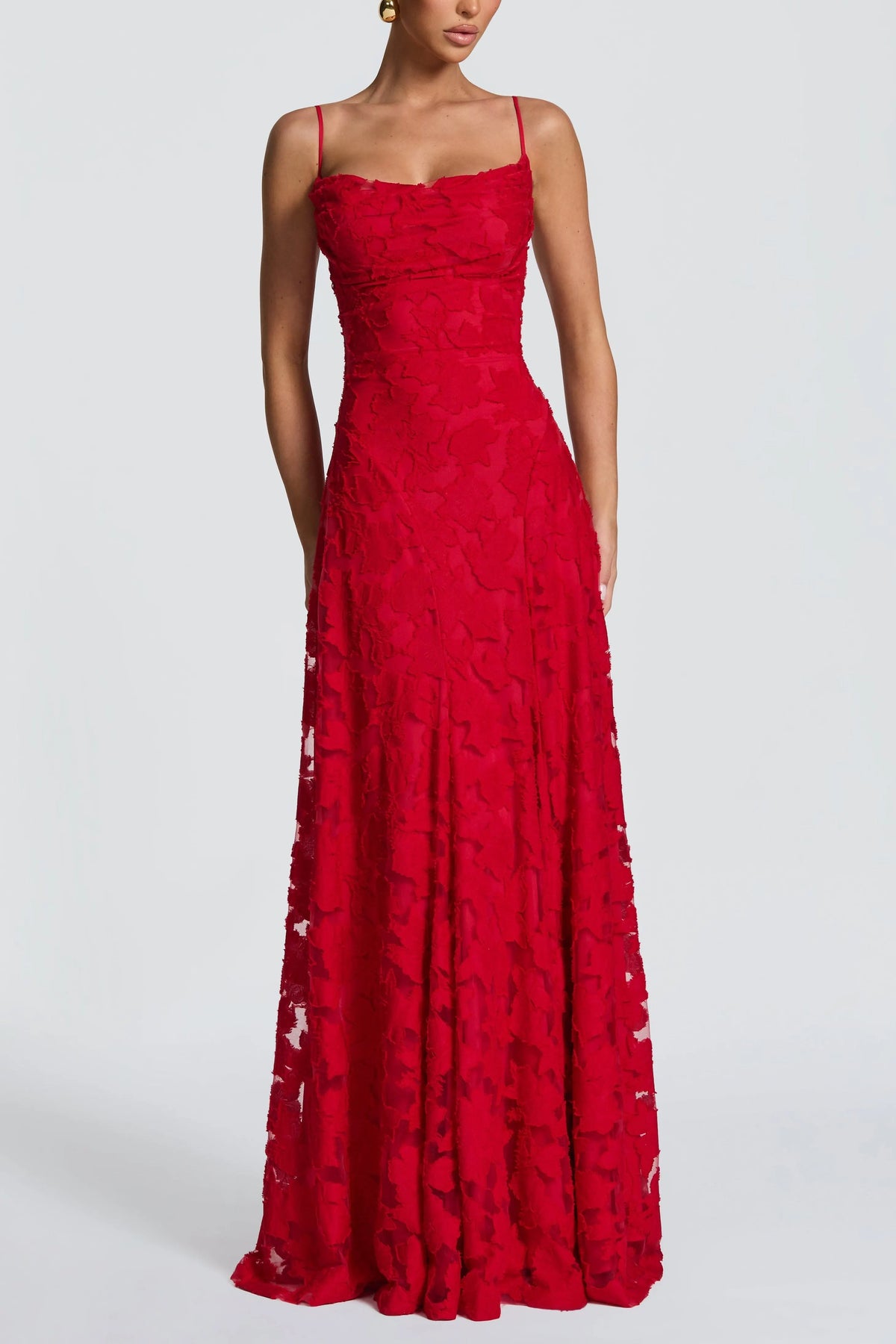Francis Maxi Dress - Red Flowering Girl