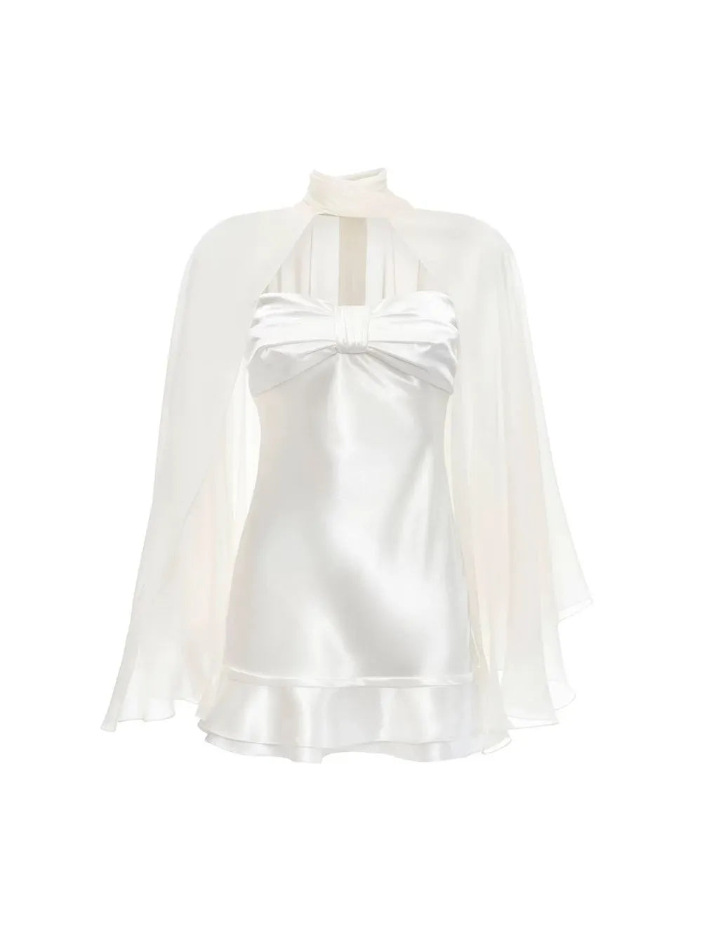 Masa Satin Mini Dress Flowering Girl