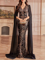 Maybelle Sequin V-Neck Maxi Dress Flowering Girl