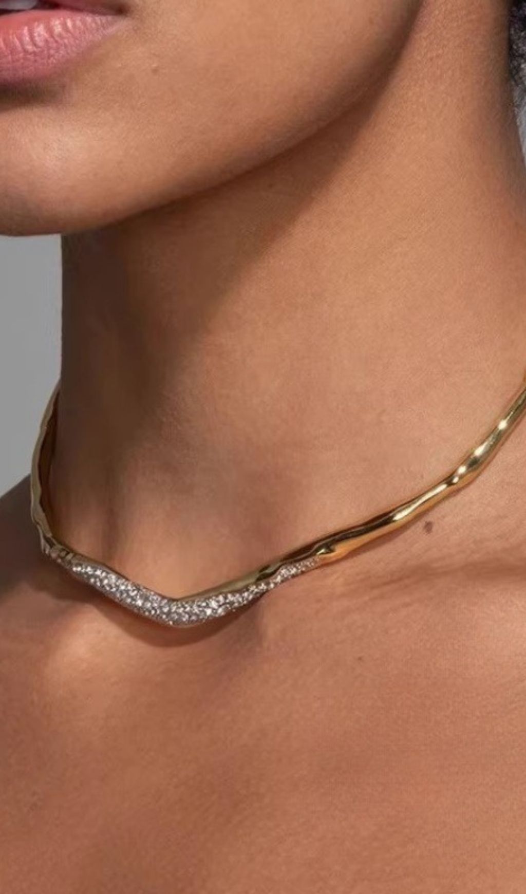 Oaelith Rhinestone Choker Flowering Girl