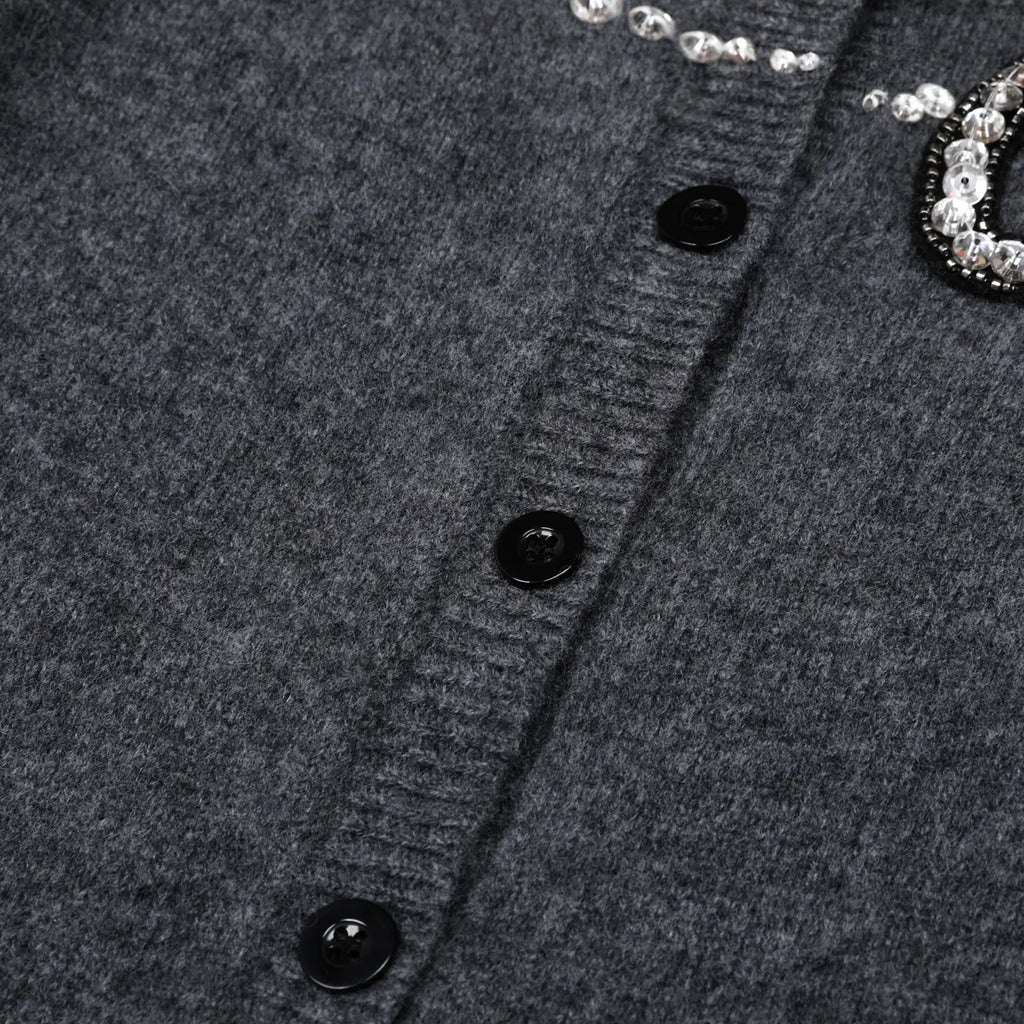 Jordana Beaded Knit Cardigan Flowering Girl