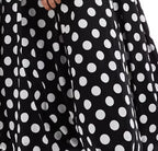 strap midi dress in mono polka dot Flowering Girl