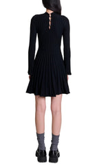 Raffie Ribbed Flared Dress Flowering Girl