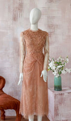 Jamar Lace Long Sleeve Midi Dress Flowering Girl