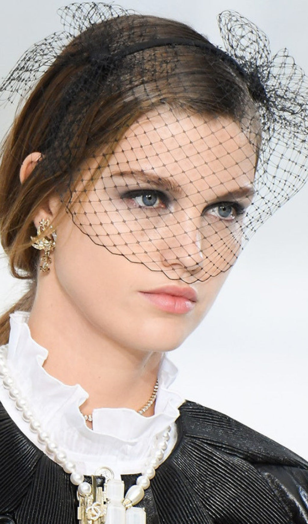 Topper Mesh Net Veil Headband Flowering Girl