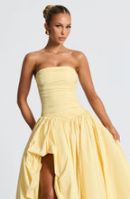 Jillian Maxi Dress - Lemon Flowering Girl