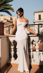 Istas White Corset Maxi Dress Flowering Girl