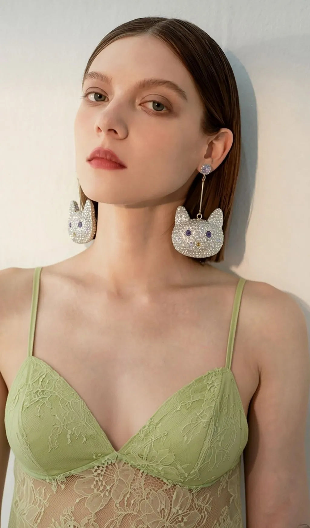 Leilah Cat Earrings Flowering Girl