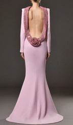 Daire Flower Long Sleeve Maxi Dress Flowering Girl