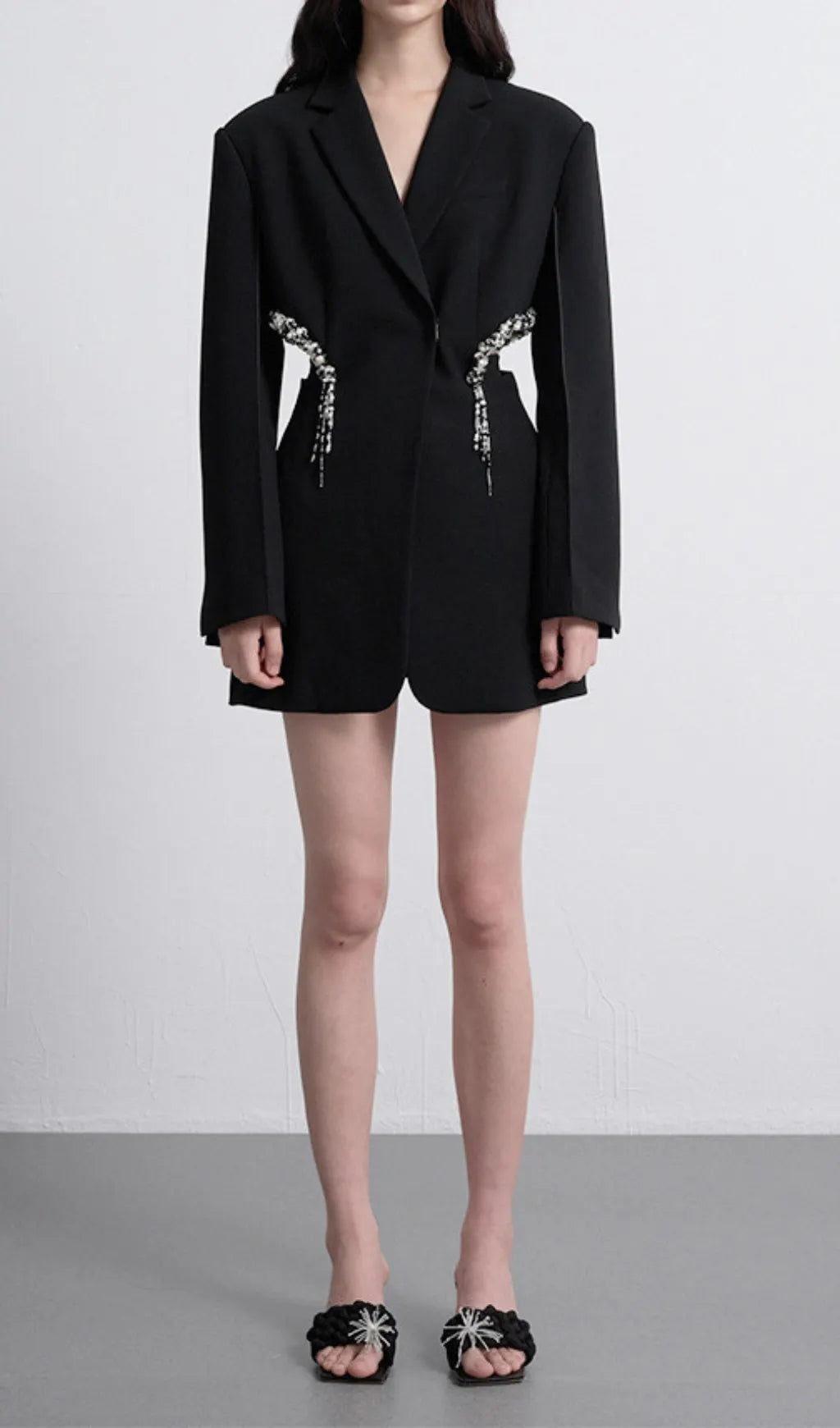 Brenna Diamond Cutout Mini Blazer Dress Flowering Girl
