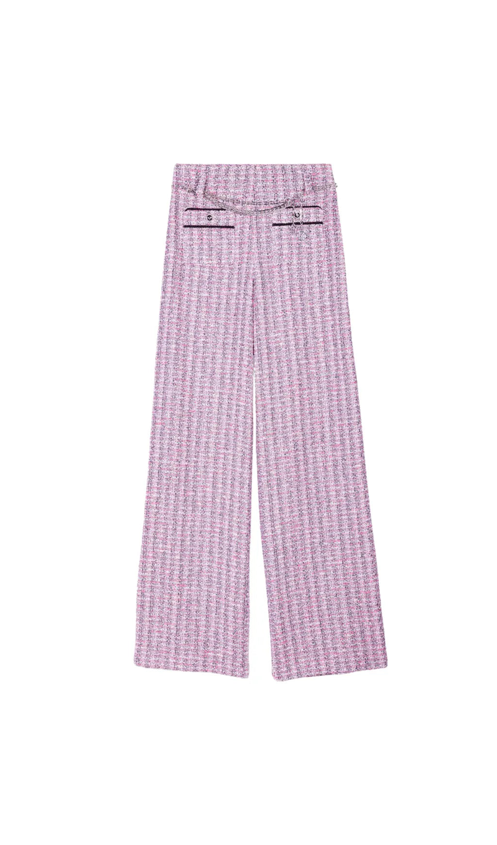 PINK WIDE LEG PANTS Flowering Girl