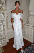 Emberly Maxi Dress - Ivory Flowering Girl