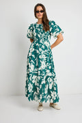 Ivy + Jack Milano Tiered Maxi Dress Flowering Girl