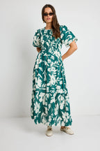 Ivy + Jack Milano Tiered Maxi Dress Flowering Girl