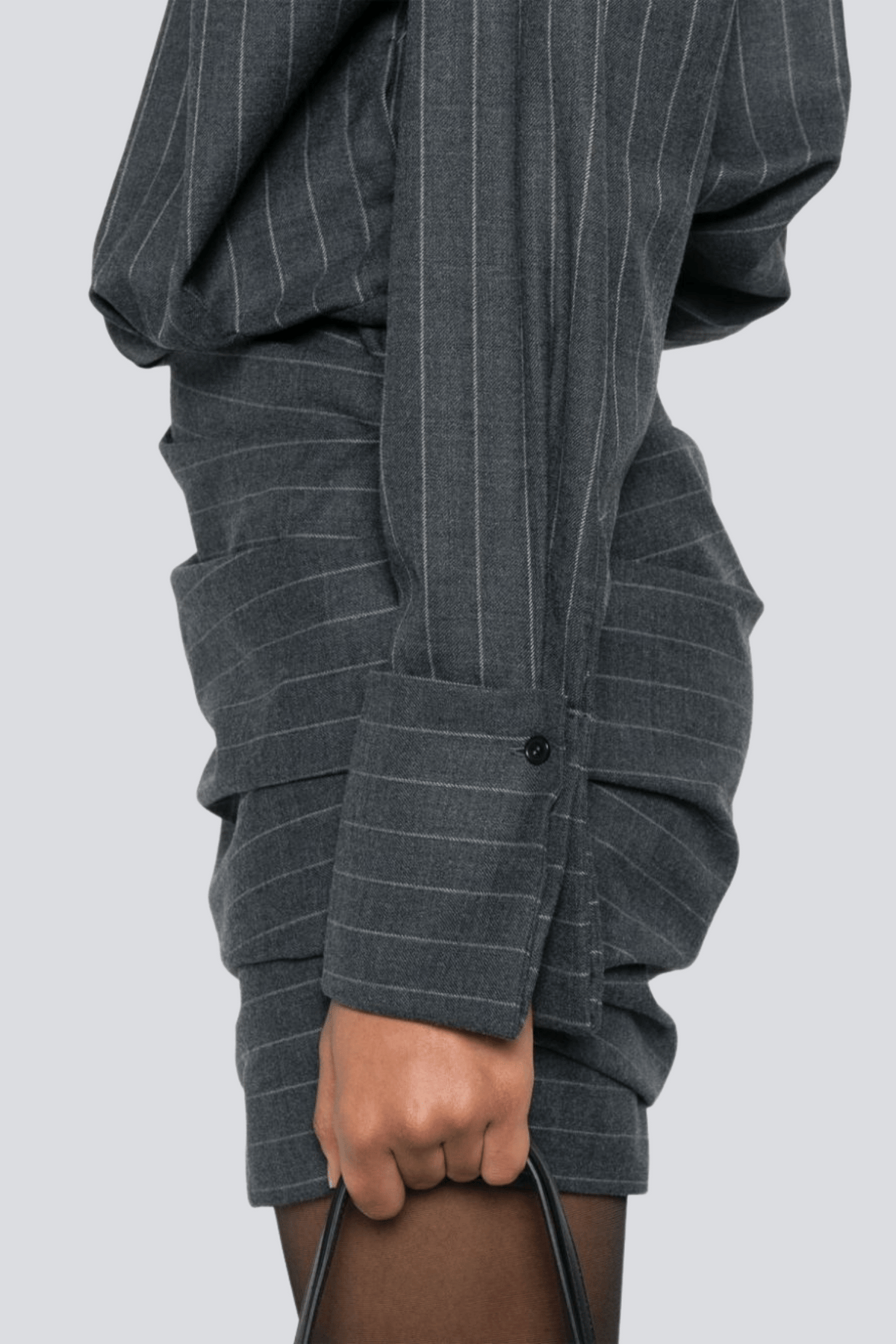 Ochre Stripe Mini Shirt Dress Flowering Girl