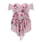 The Rosetta Silk Mini Dress Flowering Girl