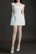 Calwa Off Shoulder Flare Mini Dress Flowering Girl