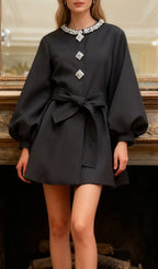 Jairus Long Sleeve Mini Dress Flowering Girl