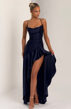 Samira Maxi Dress - Navy Flowering Girl