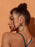 Purnima Round Earrings Flowering Girl