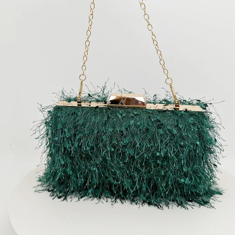 Andromeda Square Tassel Clutch Flowering Girl